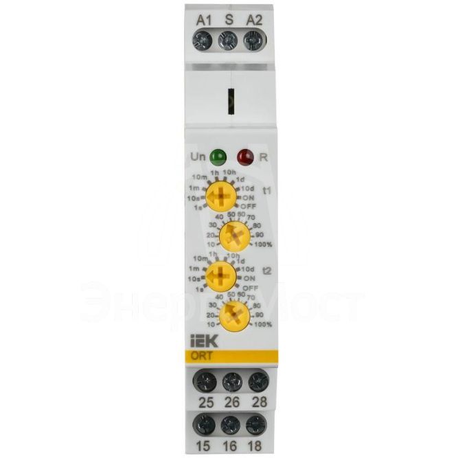 Реле задержки выключения ORT 1 контакт 12-240В AC/DC IEK ORT-B1-ACDC12-240V