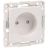 Механизм розетки 1-м СП Стокгольм 10А IP20 без заземл. защ. шторки бел. PROxima EKF EYR10-022-10