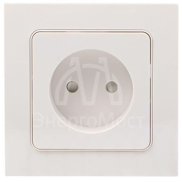 Механизм розетки 1-м СП Стокгольм 10А IP20 без заземл. защ. шторки бел. PROxima EKF EYR10-022-10