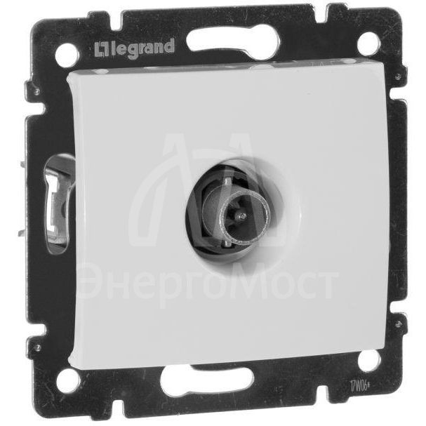 Розетка телевизионная оконечная TV СП Valena 10дБ 2400МГц механизм бел. Leg 774430