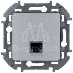 Розетка компьютерная Inspiria RJ45 кат.5E UTP алюм. Leg 673827
