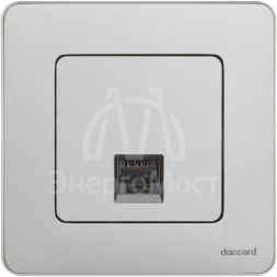 Розетка компьютерная Inspiria RJ45 кат.5E UTP алюм. Leg 673827