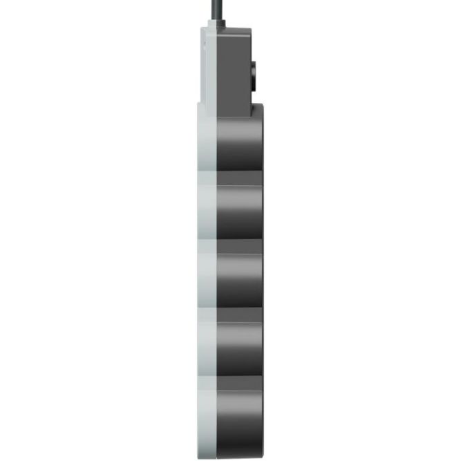 Удлинитель 3х3м с заземл. 10А IP20 USB 2500Вт 220В ПВС 3х1 с выкл. черн. КОСМОС YKsm3m4g-Z-VU10А-B