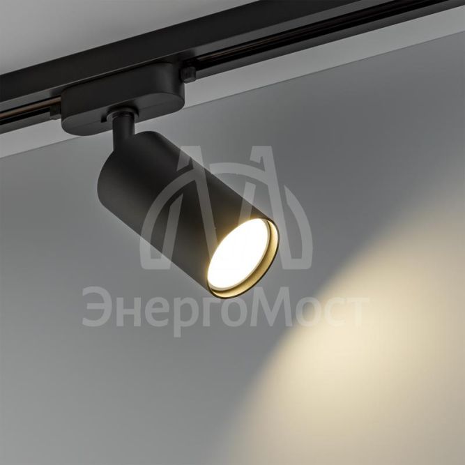 Светильник трековый ARTLINE поворотный 55х55х100мм GU10 230В алюм. 4кв.м черн. Ritter 59876 7