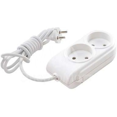 Удлинитель 2х2м без заземл. 10А защ. шторки Makel N2010031