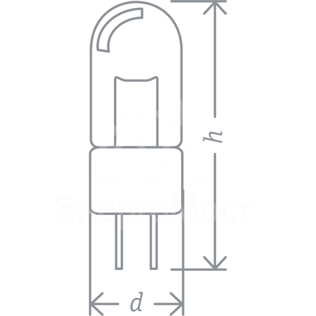 Лампа галогенная 94 212 JC 50Вт clear G6.35 12В 2000h Navigator 94212