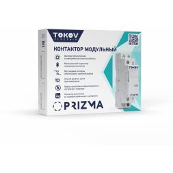 Контактор модульный 18мм 16А 230В АС 1НО 1НЗ PRIZMA TOKOV ELECTRIC TKE-PZ-MC-1-16-230-11