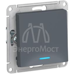 Механизм выключателя 1-кл. СП AtlasDesign 10А IP20 (сх. 1а) 10AX с подсветкой грифель SchE ATN000713