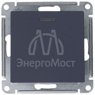 Механизм выключателя 1-кл. СП AtlasDesign 10А IP20 (сх. 1а) 10AX с подсветкой грифель SchE ATN000713