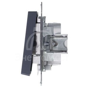 Механизм выключателя 1-кл. СП AtlasDesign 10А IP20 (сх. 1а) 10AX с подсветкой грифель SchE ATN000713