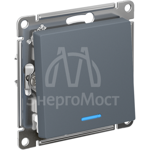 Механизм выключателя 1-кл. СП AtlasDesign 10А IP20 (сх. 1а) 10AX с подсветкой грифель SchE ATN000713