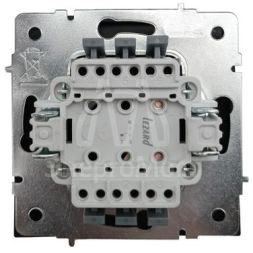 Выключатель проходной 1-кл. СП ZIMA IP20 10А безвинт. зажим черн. бархат LEZARD 704-4288-105QC