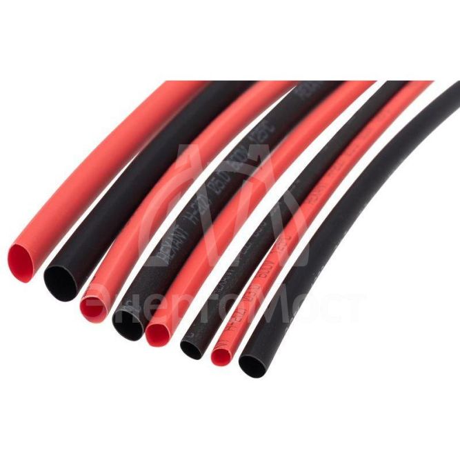 Набор трубок термоусадочных тонкостен. №6 (МАКСИМУМ) разноцвет. Rexant 29-0106