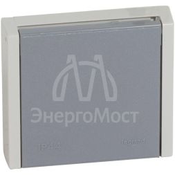 Розетка 1-м СП Plexo 20А IP44 400В 3P+E сер. Leg 055706