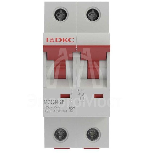 Выключатель автоматический модульный 2п C 16А 6кА MD63N YON MD63N-2PC16