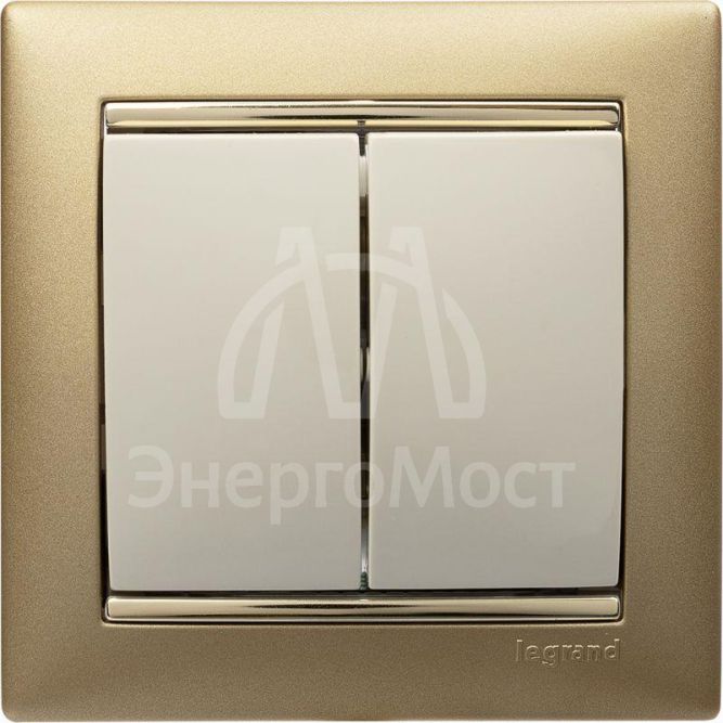 Механизм выключателя 2-кл. СП Valena 10А IP31 250В сл. кость Leg 774305