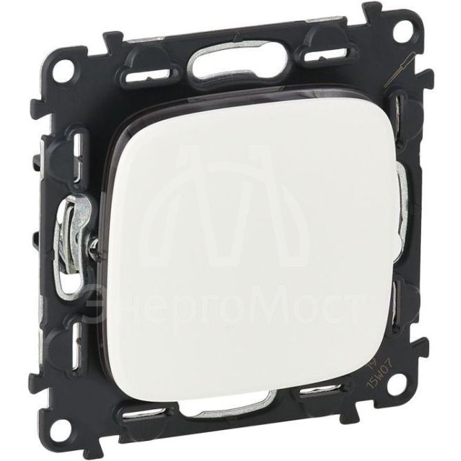 Механизм выключателя 1-кл. СП Valena Allure 10А IP20 250В 10AX с лиц. панелью безвинт. зажимы бел. Leg 752701