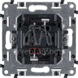 Механизм выключателя 1-кл. СП Valena Allure 10А IP20 250В 10AX с лиц. панелью безвинт. зажимы бел. Leg 752701