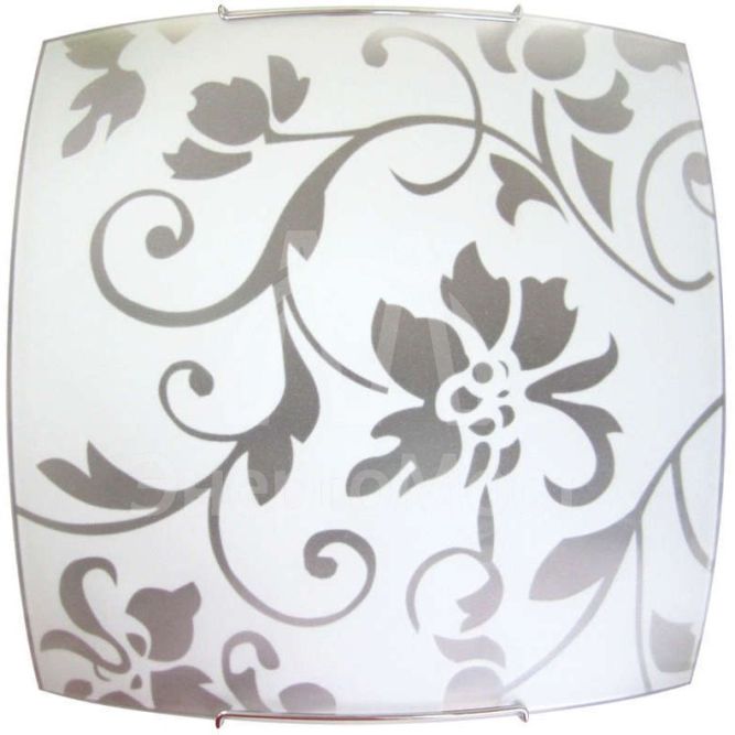 Светильник НПБ 09-60-003 &amp;quot;Эрика&amp;quot; 300х300 1х60Вт E27 IP20 мат. бел./крепеж хром (инд. упак.) Элетех 1005205506