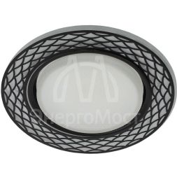 Светильник светодиодный DK LD37 WH/BK GX53 точечный; декор со светодиодной подсветкой бел./черн. ЭРА Б0037386