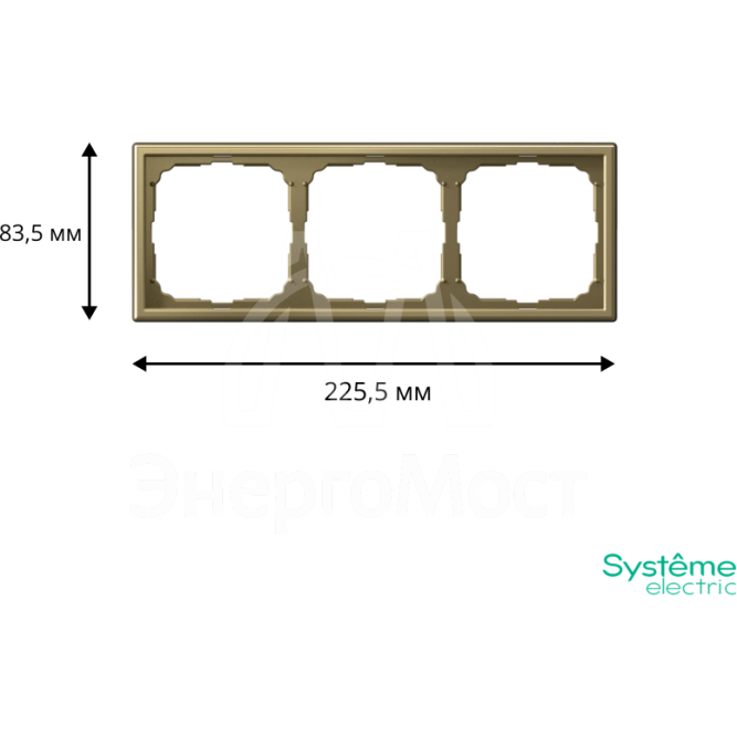 Рамка 3-м ArtGallery зол. SE GAL001603