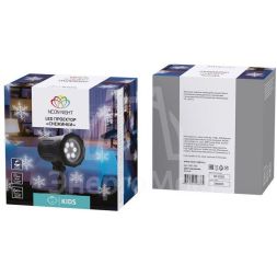 Проектор LED бел. снежинки 220В Neon-Night 601-263