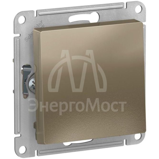 Механизм переключателя перекрестного 1-кл. СП AtlasDesign 10А IP20 (сх. 7) 10AX шампань SchE ATN000571