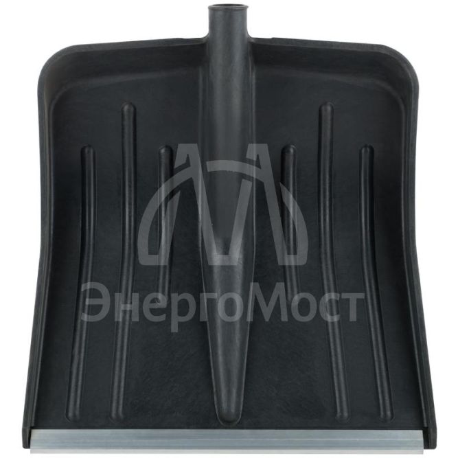 Лопата для уборки снега большая 420х420мм без черенка пластик. 68100