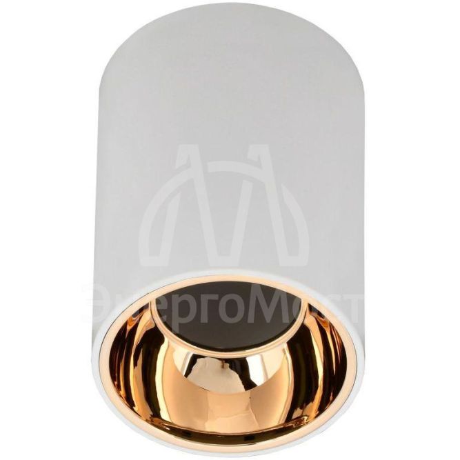 Светильник 4111 накладной поворотный GU10 бел./золото пласт. IEK LT-UPB0-4111-GU10-1-K22