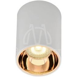 Светильник 4111 накладной поворотный GU10 бел./золото пласт. IEK LT-UPB0-4111-GU10-1-K22