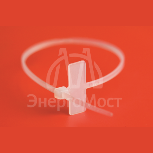 Хомут кабельный 2.5х100 полиамид бел. с таб. 8х25.4 (уп.100шт) DKC 252100-M