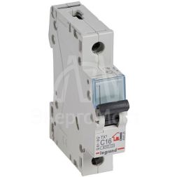 Выключатель автоматический модульный 1п C 16А 6кА TX3 6000 1мод. 230/400В Leg 404028