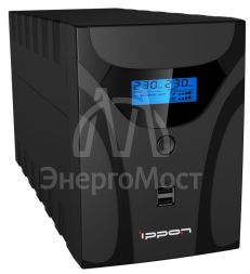 Источник бесперебойного питания Smart Power Pro II Euro 1200 720Вт 1200В.А черн. IPPON 1029740