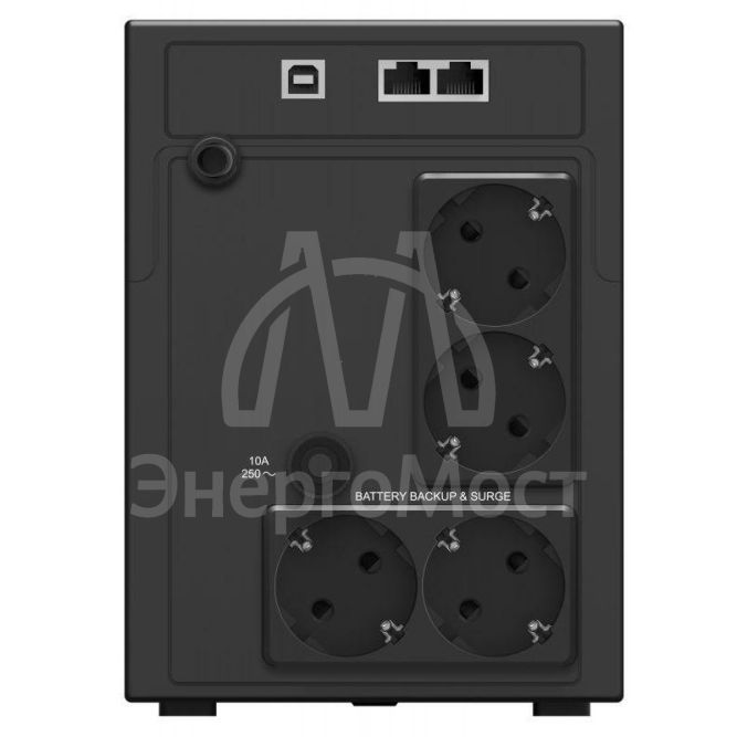 Источник бесперебойного питания Smart Power Pro II Euro 1200 720Вт 1200В.А черн. IPPON 1029740