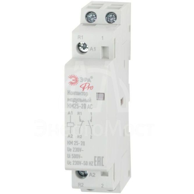 Контактор модульный КМ25-20 AC PRO NO-902-292 ЭРА Б0049157