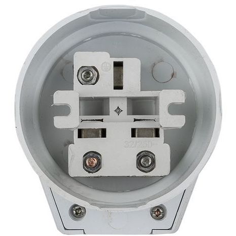 Разъем 1-м ОП РШ-ВШ 32А IP20 250В 2P+PE пластик. бел. PROxima EKF AS-250-O-01