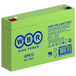 Аккумулятор 6В 7.2А.ч WBR GP672 WBR