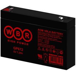Аккумулятор 6В 7.2А.ч WBR GP672 WBR