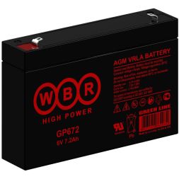 Аккумулятор 6В 7.2А.ч WBR GP672 WBR