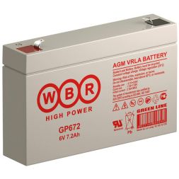 Аккумулятор 6В 7.2А.ч WBR GP672 WBR