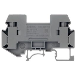 Клемма измерительная винтовой зажим 2 точки подключения 6кв.мм сер. DKC TUR-6-RTK-S