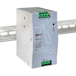 Блок питания на DIN-рейку 240Вт Uвх ~ 220В AC Uвых - 24В DC постоянного тока EKF DR-E-240W-24