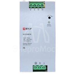 Блок питания на DIN-рейку 240Вт Uвх ~ 220В AC Uвых - 24В DC постоянного тока EKF DR-E-240W-24
