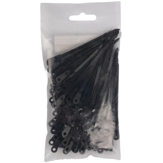 Хомут кабельный PCT-S 3.6х100-100BL 3.6х100 PA6.6 черн.(уп.100шт) JazzWay 5055582