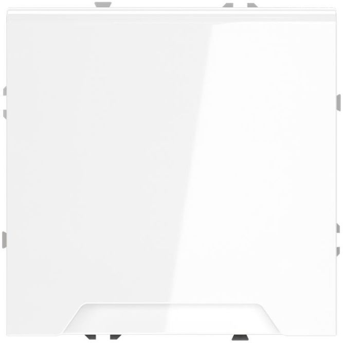 Розетка 1-м СП S70 16А с заземл. защ. шторки + крышка механизм бел. глянцевый Voltum VLS040301