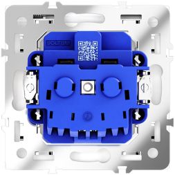 Розетка 1-м СП S70 16А с заземл. защ. шторки + крышка механизм бел. глянцевый Voltum VLS040301