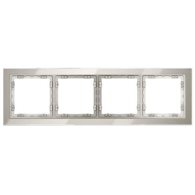 Рамка 4-м S70 стеклян. кашемир Voltum VLS110403