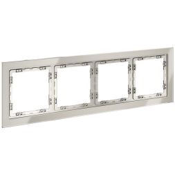 Рамка 4-м S70 стеклян. кашемир Voltum VLS110403