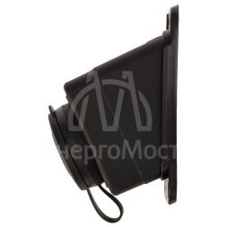 Розетка штепсельная влагозащ. стационарная угловая ОУ 16А IP44 230В 2P+PE каучук PROCONNECT 111-127-4