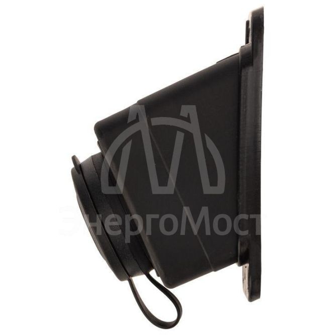 Розетка штепсельная влагозащ. стационарная угловая ОУ 16А IP44 230В 2P+PE каучук PROCONNECT 111-127-4